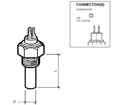 Oil temperature sender 150C